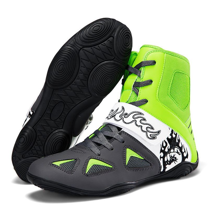 Boxing Shoes Training Shoes Wrestling Shoes 2024 New Men's Sanda Shoes High-top Fighting Shoes Factory Outlet
