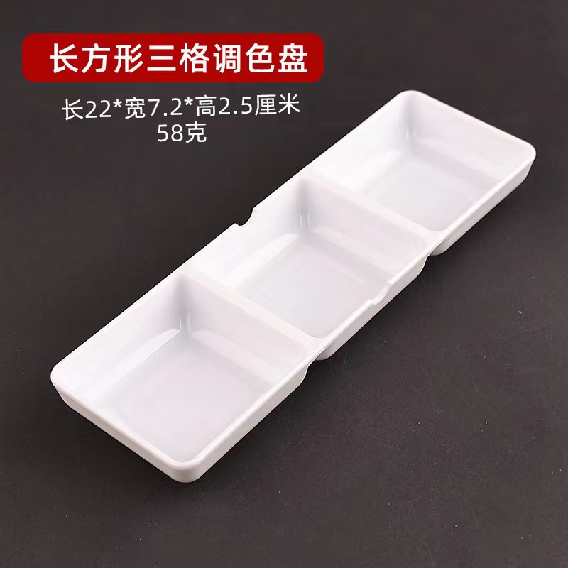 Disco de pintura de porcelana de imitación blanca resistente a la caída disco de pintura al por mayor Plato de tinta de cerámica mariposa pintura china pintura paleta multi-funcional