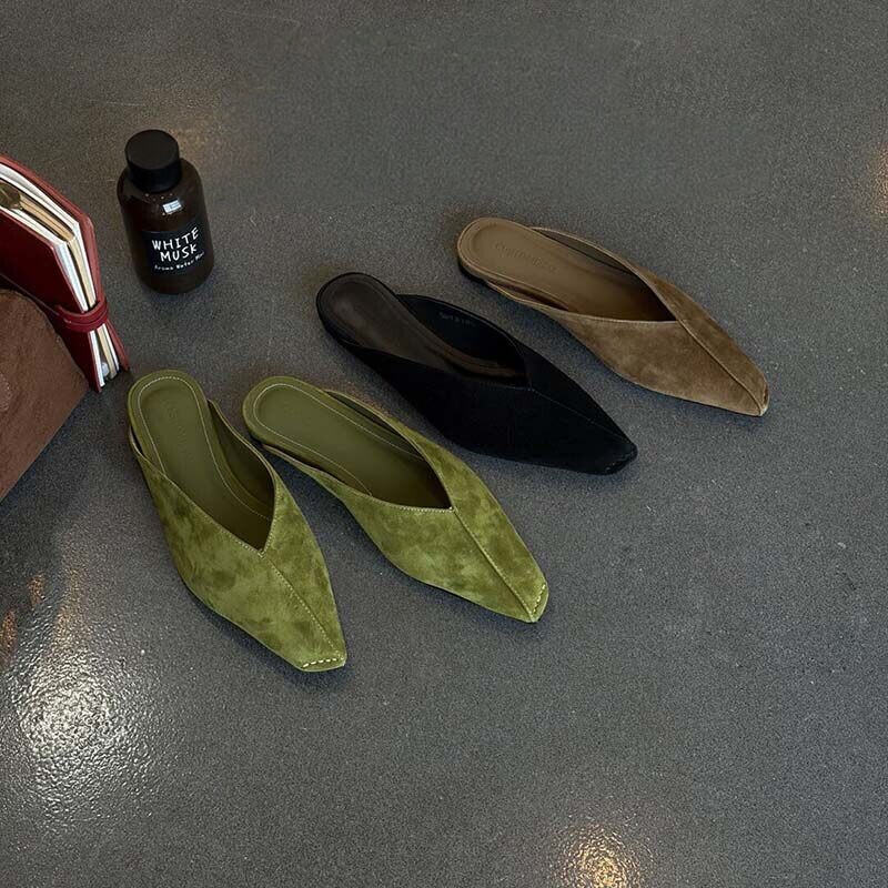 2026 New French-Style Lazy Chic Simple Mules for Women, Closed-Toe Slip-On Casual Work Shoes, Flat Shoes 2026 New French-Style Lazy Chic Simple Mules for Women, Closed-Toe Slip-On Casual Work Shoes, Flat Shoes