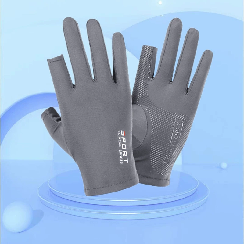 Перчатки из ледяного шелка для мужчин и женщин, велоспорт, спорт, фитнес, Луя, рыбалка, альпинизм, высокая эластичность, удобные впитывающие пот солнцезащитные перчатки