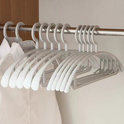 Y Wide Shoulder Clothes Rack Semi-Circular Smooth Storage Plastic Anti-Slip Clothes Hanger Adult Clothes Rack Home Clothes Pin Wholesaler