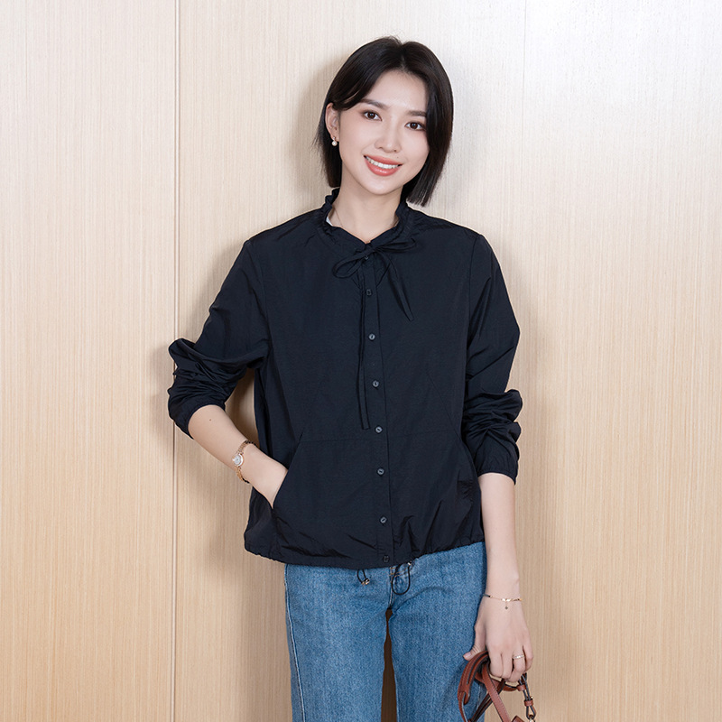 YUN Yun women's shirt casual short coat women's simple casual Joker spring and summer new jacket long sleeve clothing wholesale YUN Yun women's shirt casual short coat women's simple casual Joker spring and summer new jacket long sleeve clothing wholesale