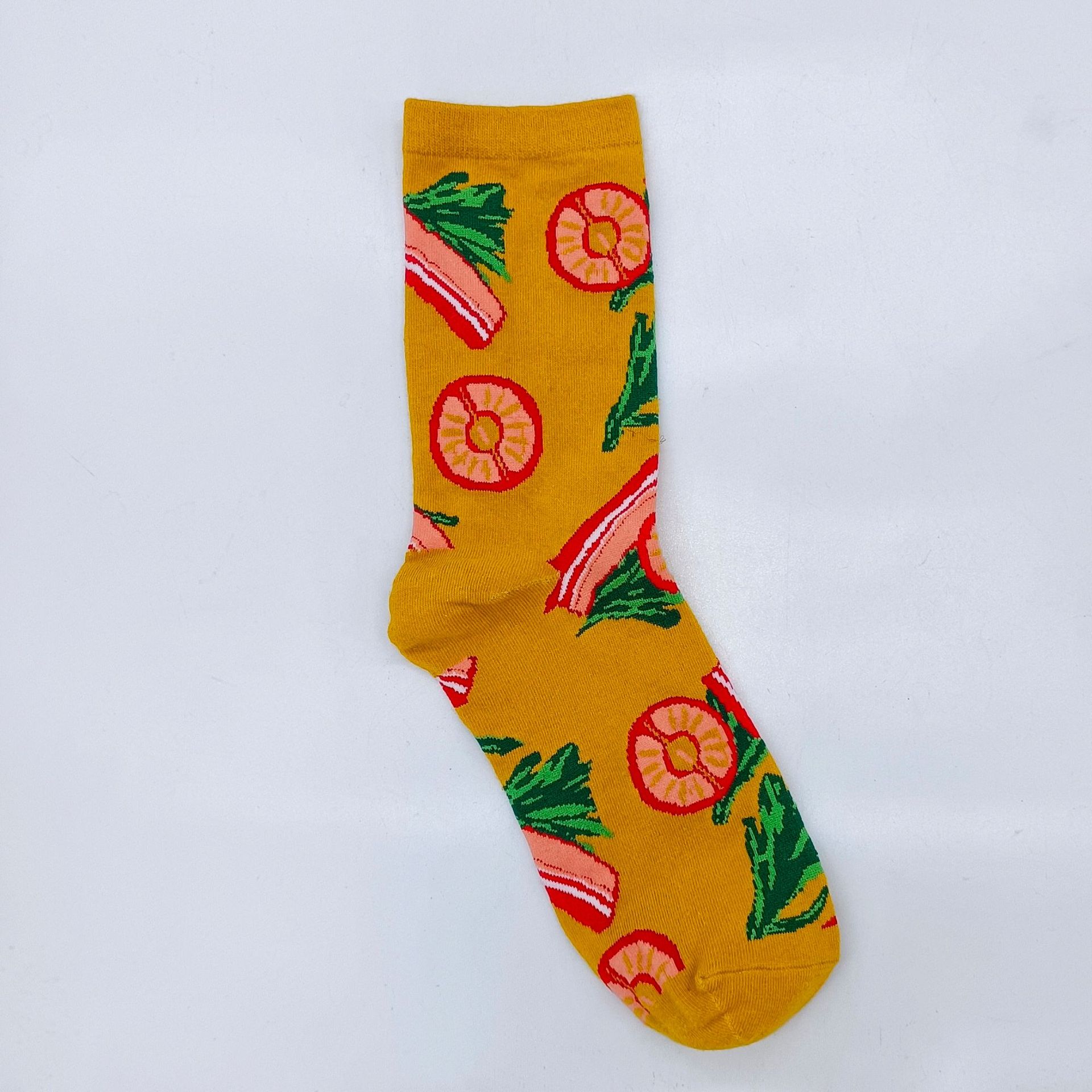 40g Weight Socks Classification Socks Lingerie Type Cotton Fabric Type A Pair Quantity Holiday, Daily Occasion Sweatproof Function Floral Pattern All Seasons Season Unisex Gender Simple Style Style Unisex Simple Style Floral Cotton Crew Socks A Pair 20