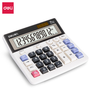 Deli 2136 Calculator Suitable for Accounting and Financial Office Use, Large Size with Large Screen and Voice Calculator with Real Human Voice
