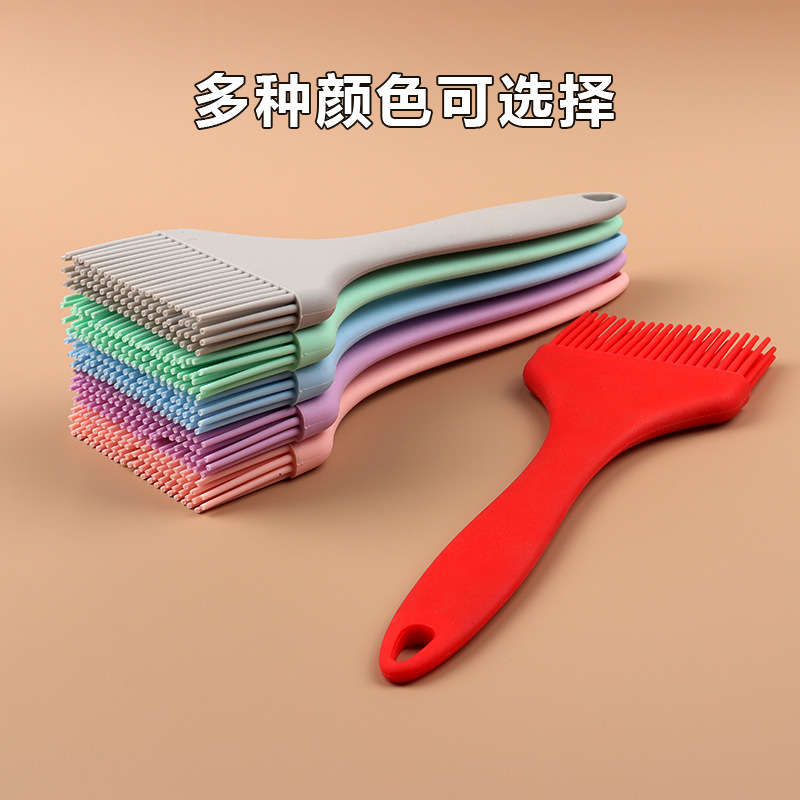 Spot grande cepillo de aceite de silicona de grado alimenticio cepillo de barbacoa comercial especial cepillo de salsa de cordero asado sin pelo silicona