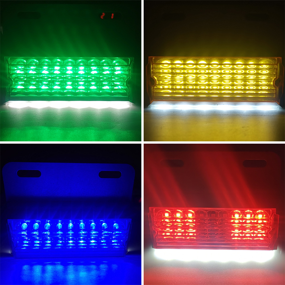 La luz lateral ligera fuerte brillante del camión de remolque de la luz lateral del camión 24V 4 colorea opcional