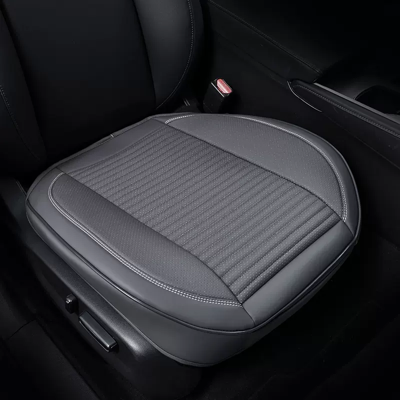 跨境批发汽车座垫四季通用全包围全皮三件套汽车坐垫压线透气座套