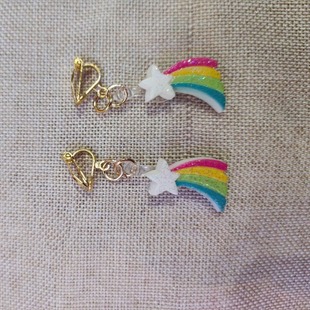 Factory Direct European and American color acrylic bead stud earrings children women in stock stud earrings wholesale