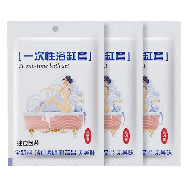 Одноразовая Крышка для ванны отель мешок ванны ведро ванны утолщенная полиэтиленовая пленка полиэтиленовый пакет для ванны