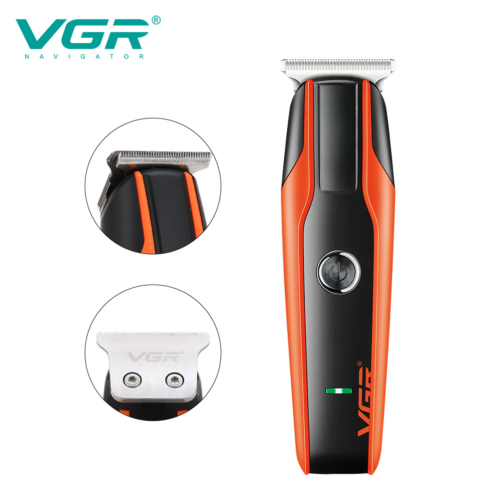 USB Rechargeable Electric Hair Clipper Zero Blade Engraving Type with Spiral Hair_voghion.com