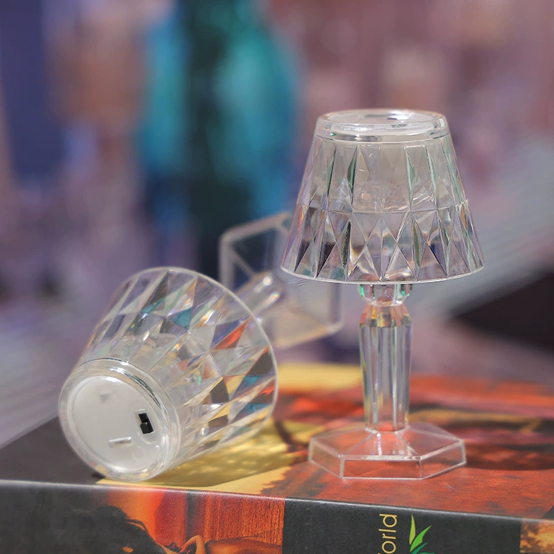 Christmas creative acrylic small lights with projector, table lamp