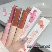 Double-sided lip gloss, lip balm, matte lipstick, mirror effect, translucent shading