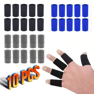 Sports Finger Guard Basketball Badminton Fitness Pressurized Finger Guard Knitted Non-Slip Ten-Finger Joint Protective Cover