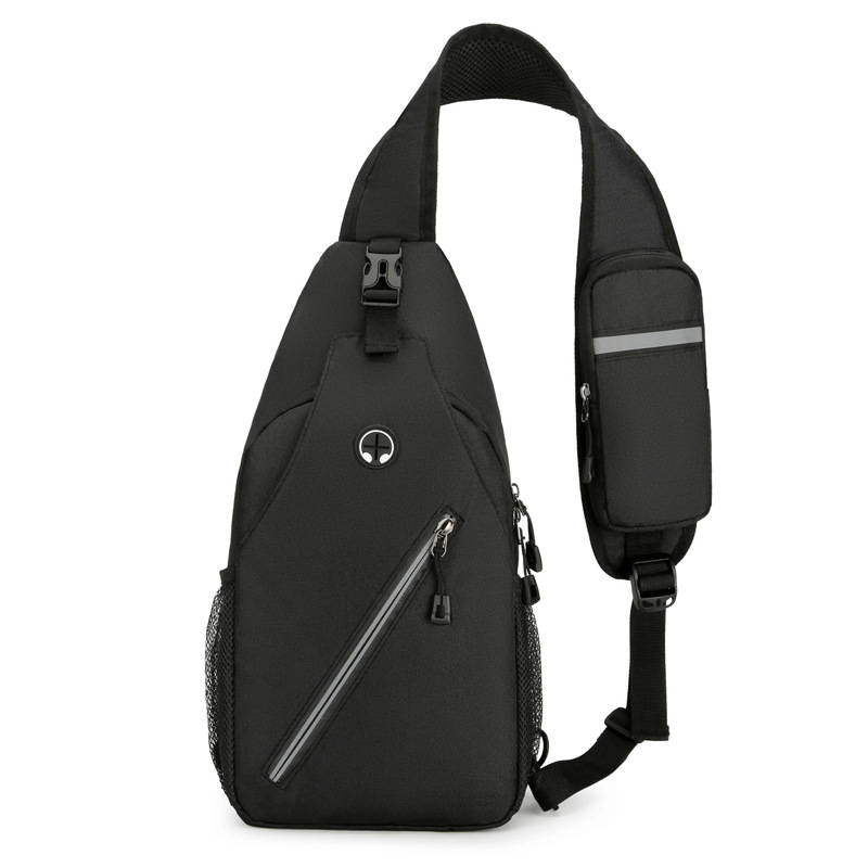 Bolso de pecho de los hombres simple multifuncional bolso del teléfono móvil deportes casual ligero bolso de hombro de moda bolsa de mensajero del estudiante de moda