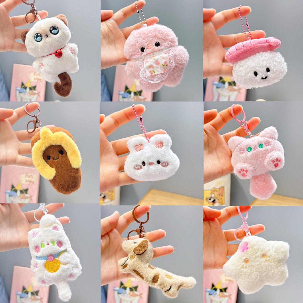 Small Doll Pendant, Animal Doll, Event Catering Stall, Small Gift Bag, Bag Pendant, Squeaky Doll Batch Goods