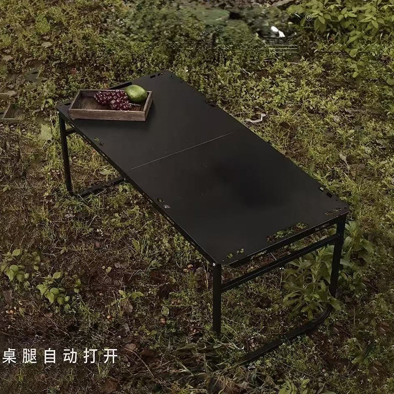 外国貿易屋外油圧戦術テーブル自動開閉折りたたみテーブルキャンプポータブルピクニックキャンプ屋外折りたたみテーブル|undefined