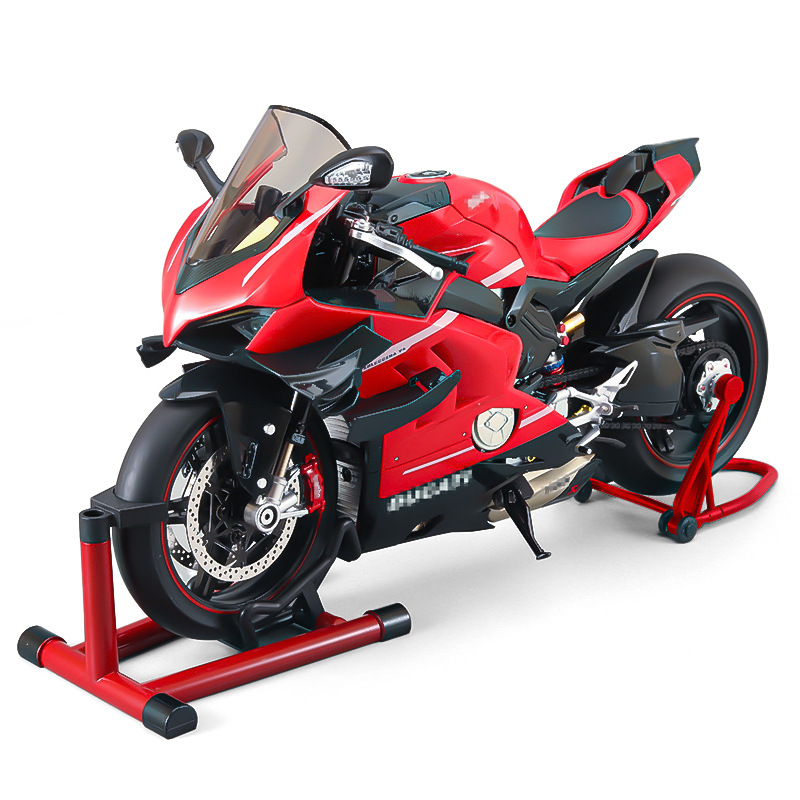 1:7 Ducati V4S aleación motocicleta spray versión sonora y óptica sonido regalo de cumpleaños hijo novio juguetes