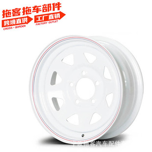 14-Inch 5.5J Trailer Steel Rim Wheel Hub Rv Parts Accessories 456-Hole Hot-Dip Galvanized Trailer-Specific