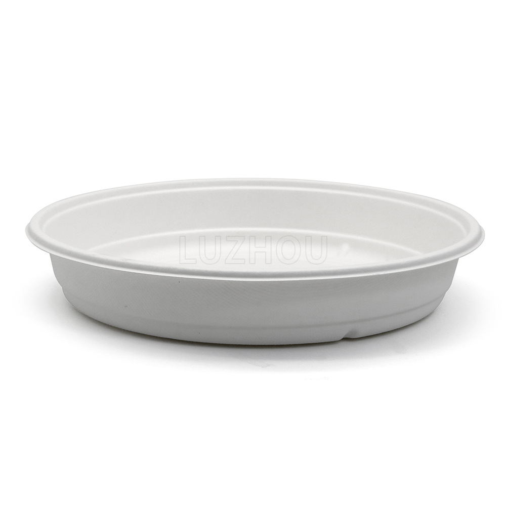 Shaoneng oasis fábrica al por mayor de caña de azúcar pulpa vajilla desechable 1500/2000ml tazón de verduras (Cuenca vegetal) degradable