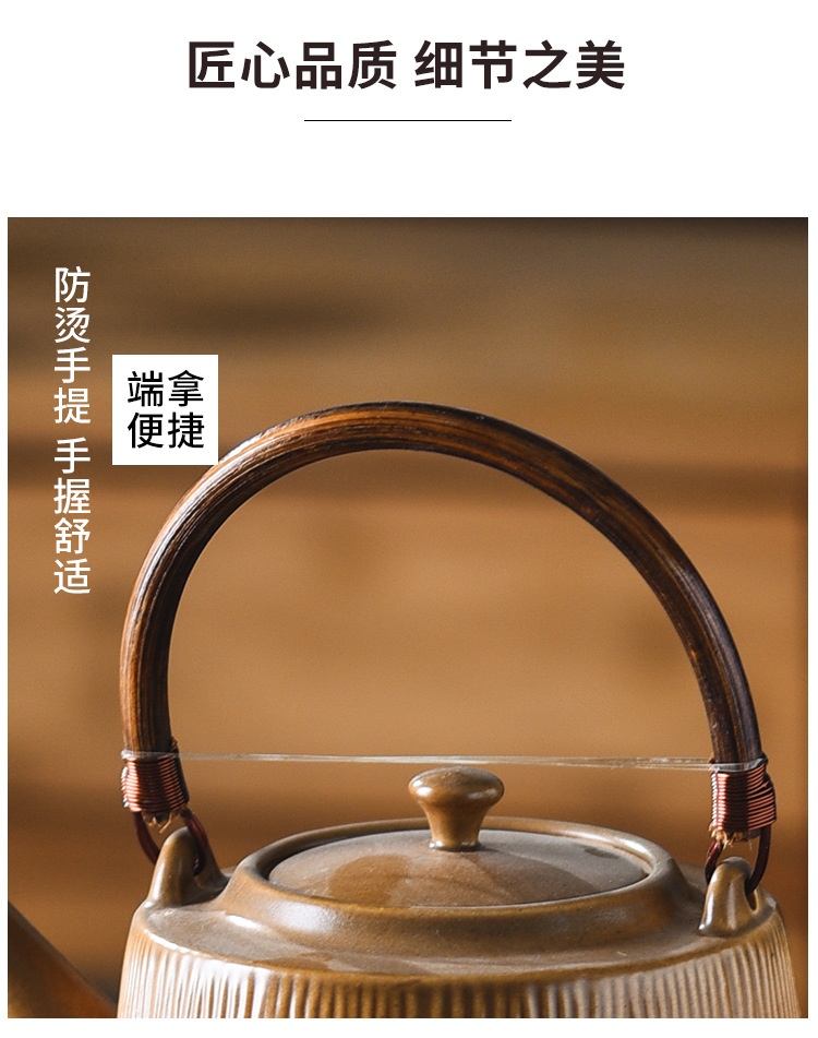 围炉煮茶陶土炭炉日式户外老式打边炉火锅家用围炉红泥酒精烧烤炉 pic 16