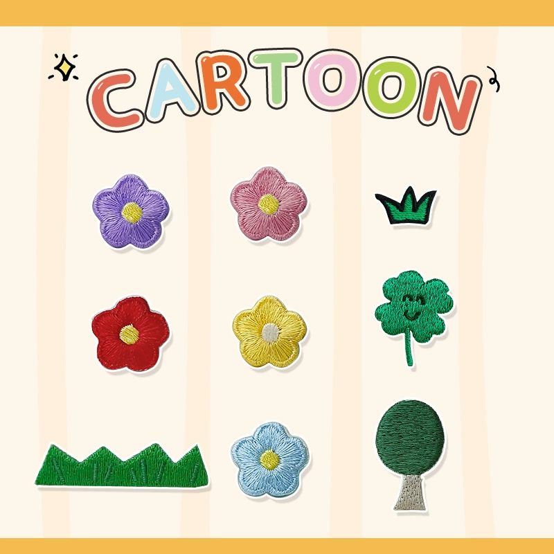 (Wholesale), cartoon cute accessory, with embroidery, DIY