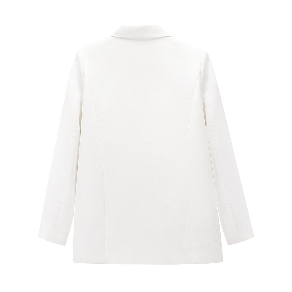 Women's Clothing best selling autumn and winter new products long sleeved lapel solid color casual tops small suit jacket women's trend_voghion.com