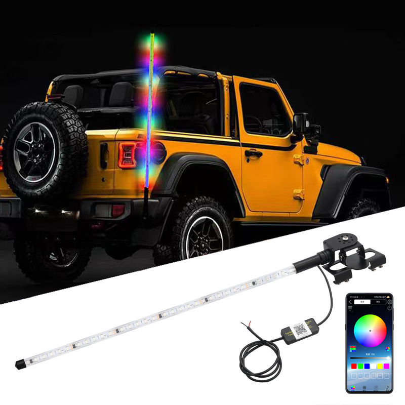 Lámpara de antena de color iluminado barra piloto 12V - 24V gran camión motocicleta decoración de luz de atmósfera