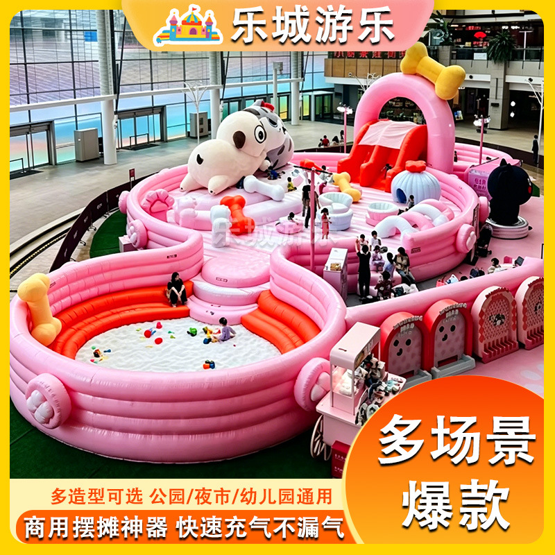 Gran castillo infláble para niños al aire libre barreras de paso deslizante de atracción para padres e hijos escalada de roca fábrica de equipos de cama de salto