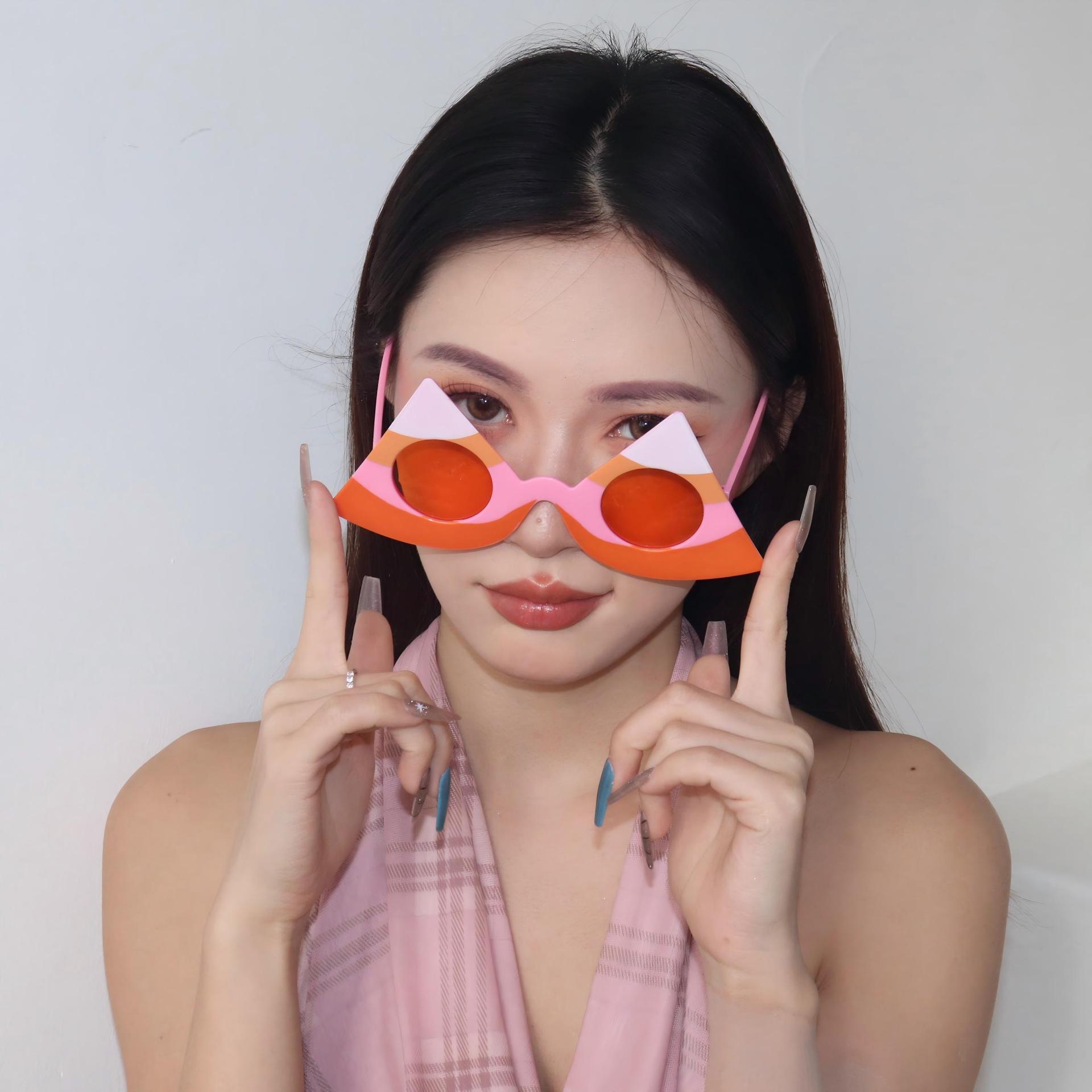 Gafas de Fiesta con Forma de Sandía de Plástico ABS Divertidas para Halloween y Fiestas