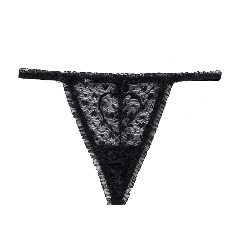 Women’s lace thong, 3D contoured cut, minimal coverage, sizes M–L