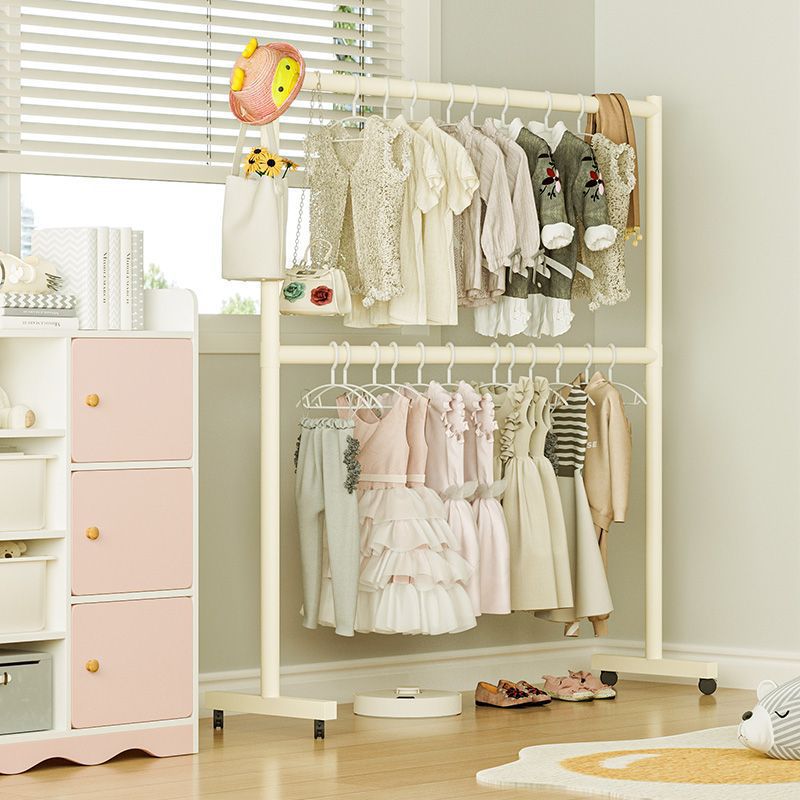 Simple Wardrobe for Home Use, Double-Layer Bedroom Assembly, Sturdy and Durable Model, Economical Thickened Wardrobe for Rental Housing