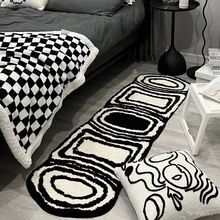 地毯卧室风床边毯家用床边地垫高颜值试衣镜前毯床尾地毯