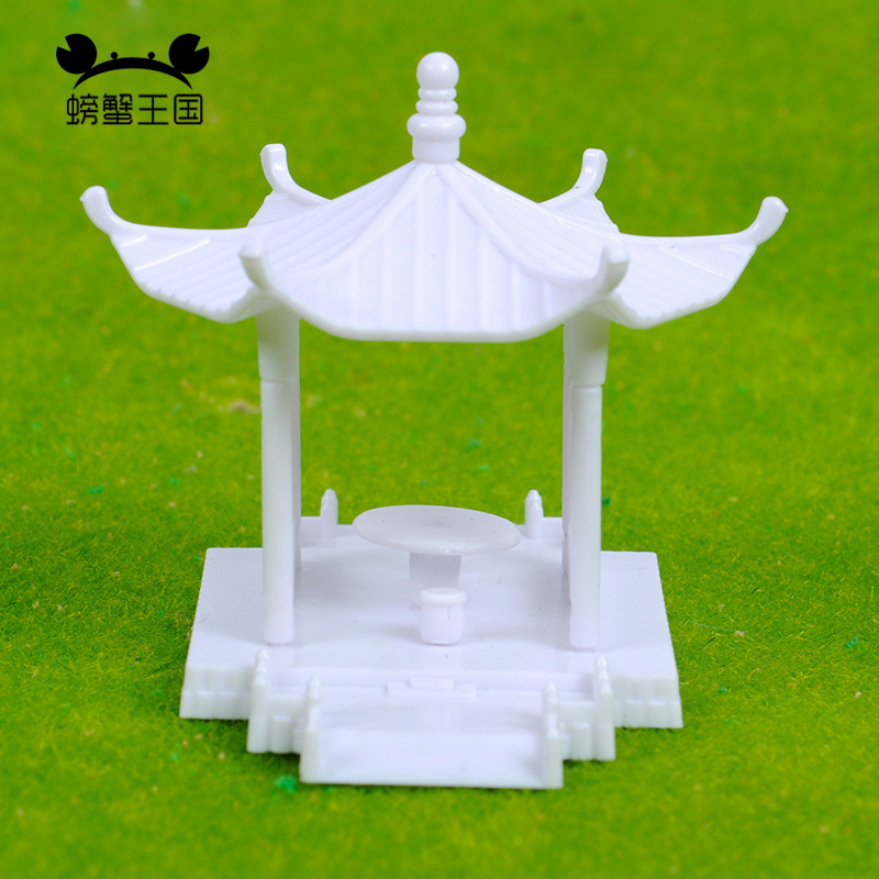 DIY modelo arena Mesa material Parque Fondo montaje pabellón hexagonal pabellón