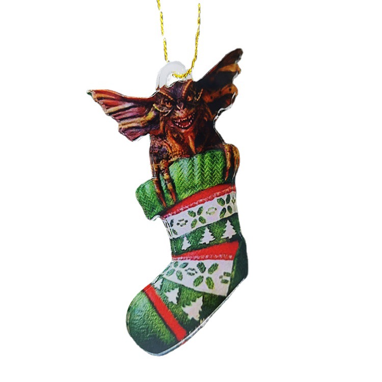 Amazon transfronterizo creativo nuevo lindo calcetines de Navidad perro Dragón Volador árbol de Navidad colgando decoración regalo de vacaciones