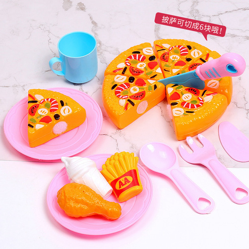 Cross-border Qieqiele Toy Fruits and Vegetables Educational Dollhouse Kitchen Cooking Cutting Fruits and Vegetables Girls Children Set Wholesale