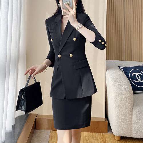 Suit suit for women spring and autumn job interview civil servant professional attire temperament workplace formal suit jacket work clothes