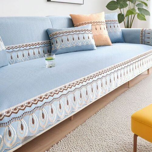 Summer sofa pad ice silk cool mat anti-slip sofa cover cushion modern straight back cover cloth napkin