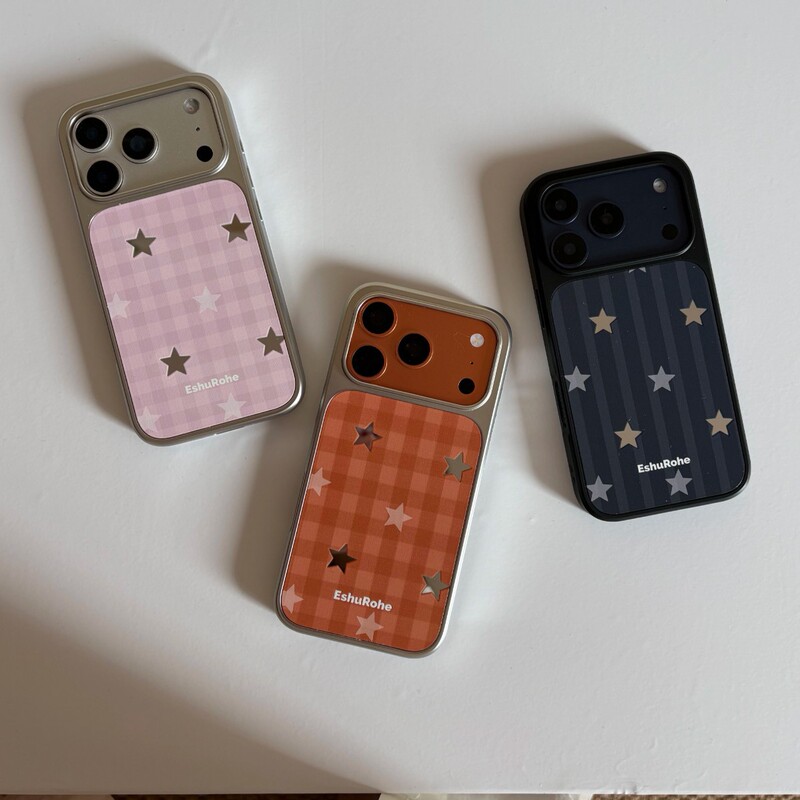 2026 New Model Flashing Star Phone Case Eshurohe Plaid Apple Iphone17Promax Phone Case 16 2026 New Model Flashing Star Phone Case Eshurohe Plaid Apple Iphone17Promax Phone Case 16