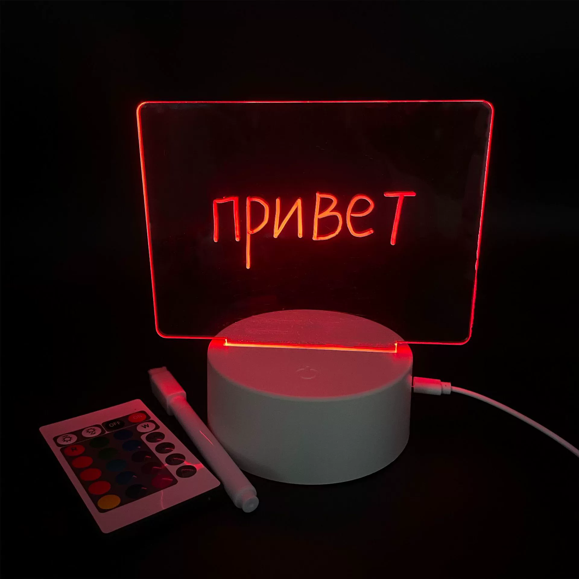 Детская 3D RGB ночная лампа для рисования