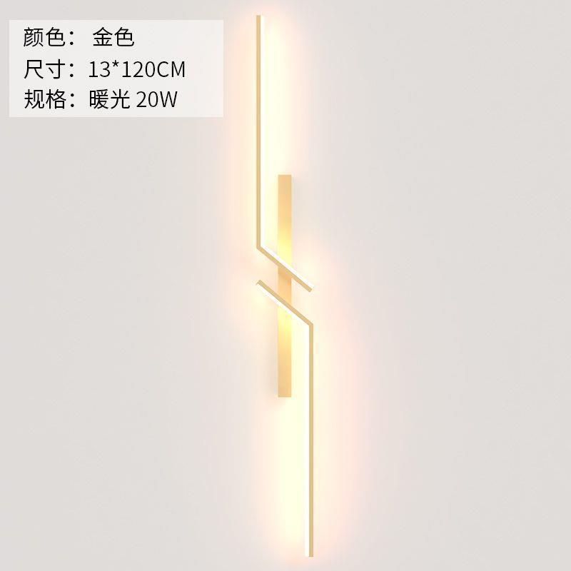 Luz simple moderna rejilla de lujo sala de estar TV lámpara de pared de fondo minimalista tira red creativa dormitorio lámpara de noche