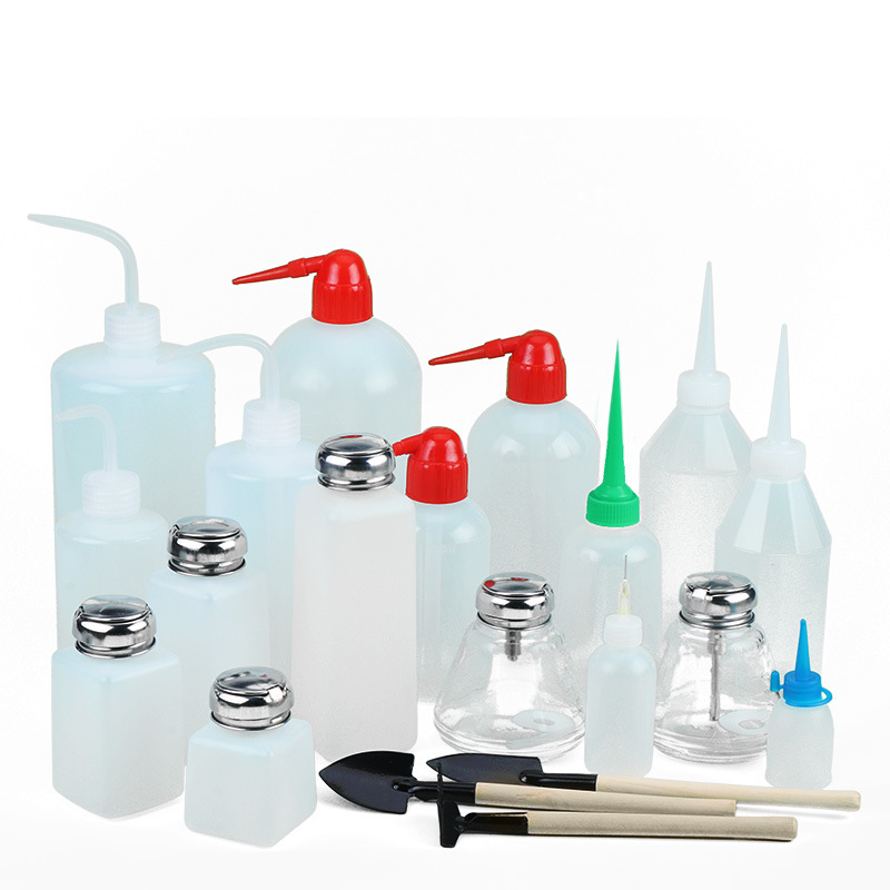 塑料按压弯嘴壶溶剂瓶浇水壶按压酒精瓶家用园艺手捏壶