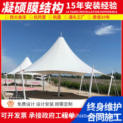 市政園林張拉膜景観棚公園観光地区の膜構造景観棚屋外の広い範囲の日除け棚を設置する