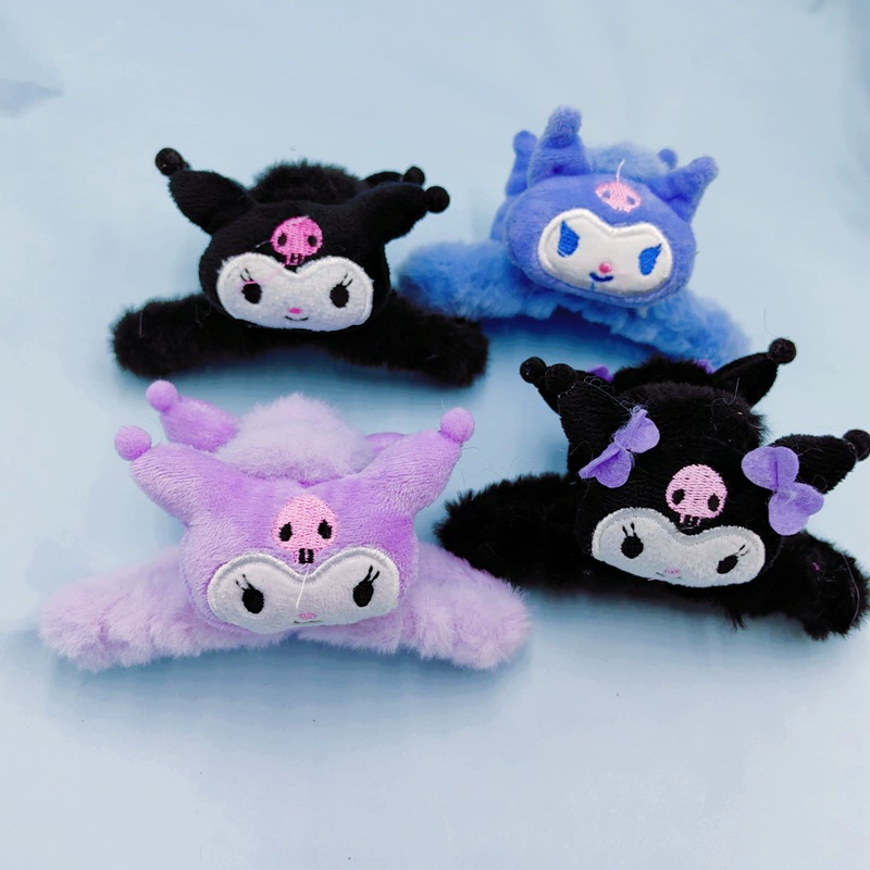 Sanrio, детская плюшевая крабовая булавка, вместимый кукольный, большая прическа, мультяшный милый акула, новая коллекция
