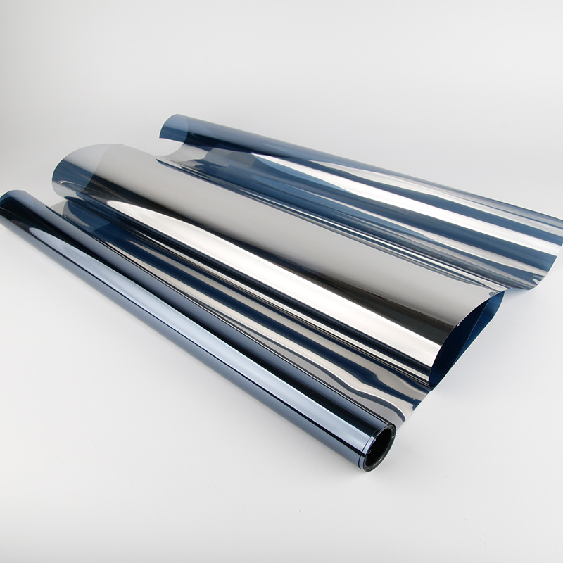 진한 파란색 은색 [색상 상자] 거울 단일 투명