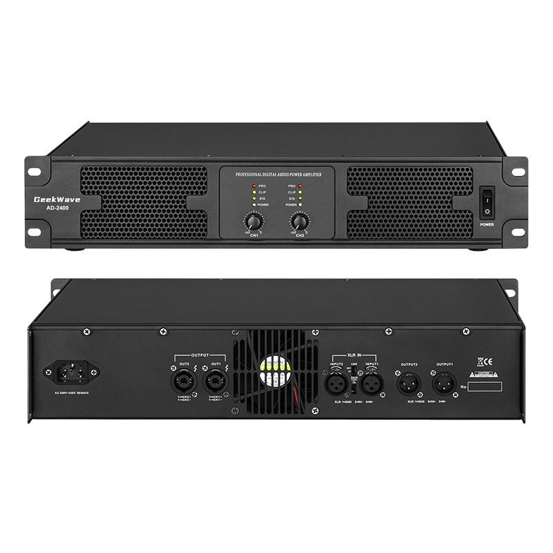 スポット 2U プロフェッショナルリアステージアンプ 2/4 チャンネルステージパフォーマンスバンド KTV ルームホームデジタルアンプ|undefined
