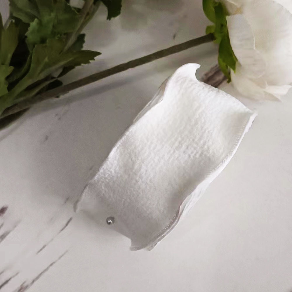 25mm flounced fishtail hilo cinta falda flor pastel embalaje floral accesorios para el cabello cinta plisada de lino