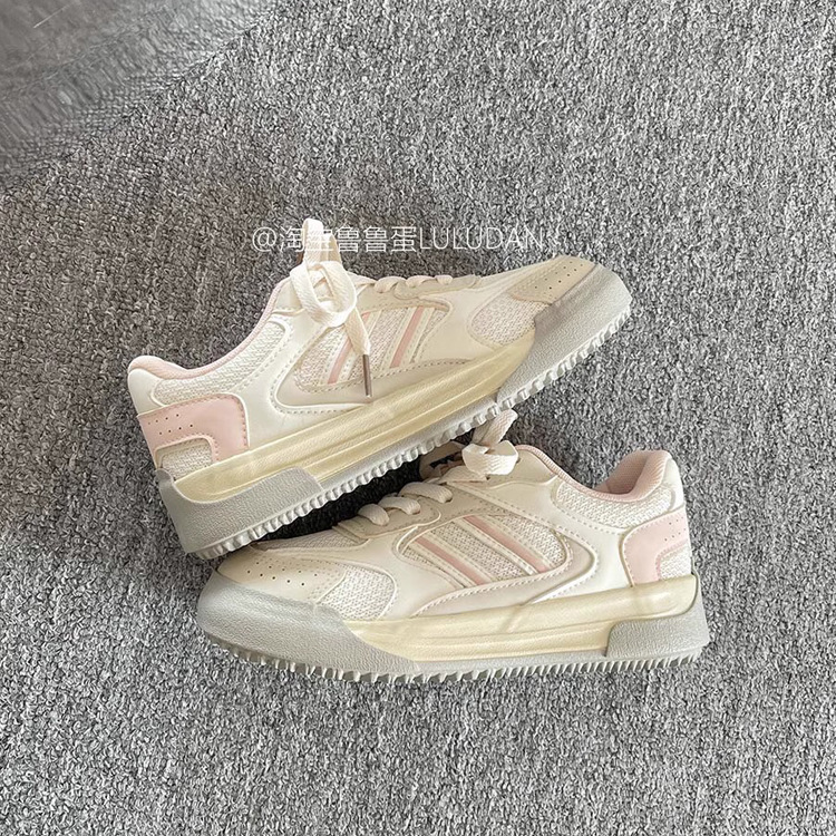 Zapatos blancos de suela gruesa para mujeres 2026 nuevos zapatos de verano zapatos de mujer zapatos casuales transpirables
