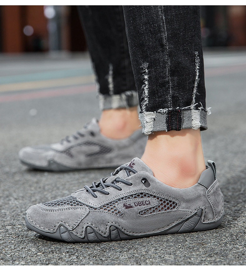 Giày thể thao unisex cỡ lớn thoáng khí lưới mùa hè, đế bằng — 661 Màu đen, 661 màu cát, 661 màu hồng, 661 màu nâu chi tiết 27