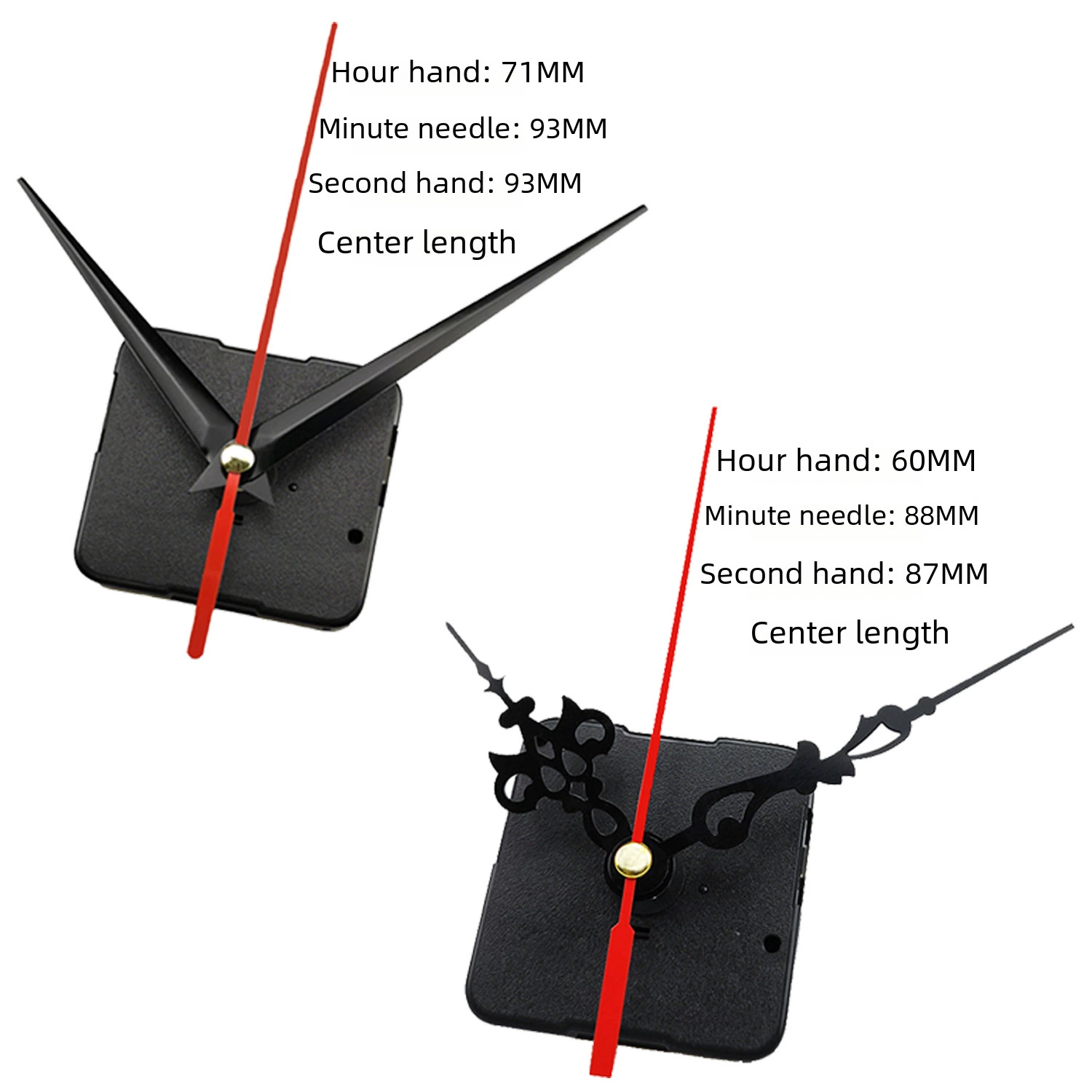 Cross -border spot static hanging clock movement, table clock clock movement, DIY clock movement clock chip core, multiple specifications