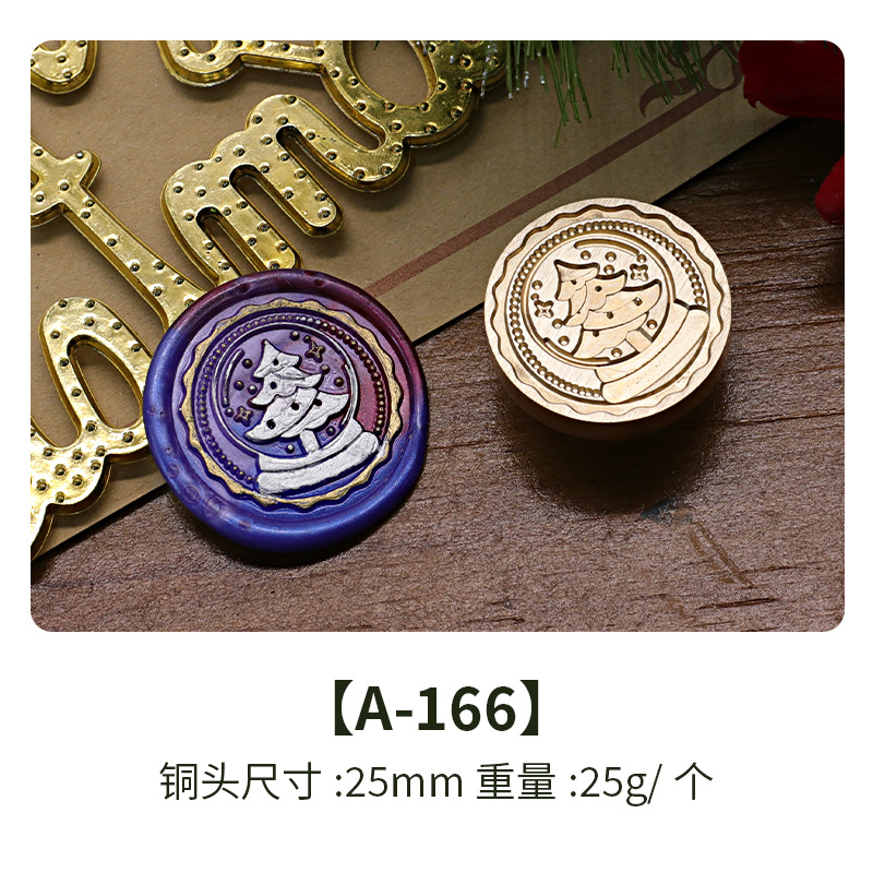 Color europeo fuego pintura sello nuevo Navidad Serie 2 cobre cabeza vacaciones cumpleaños regalo sobre de embalaje tarjeta felicitación